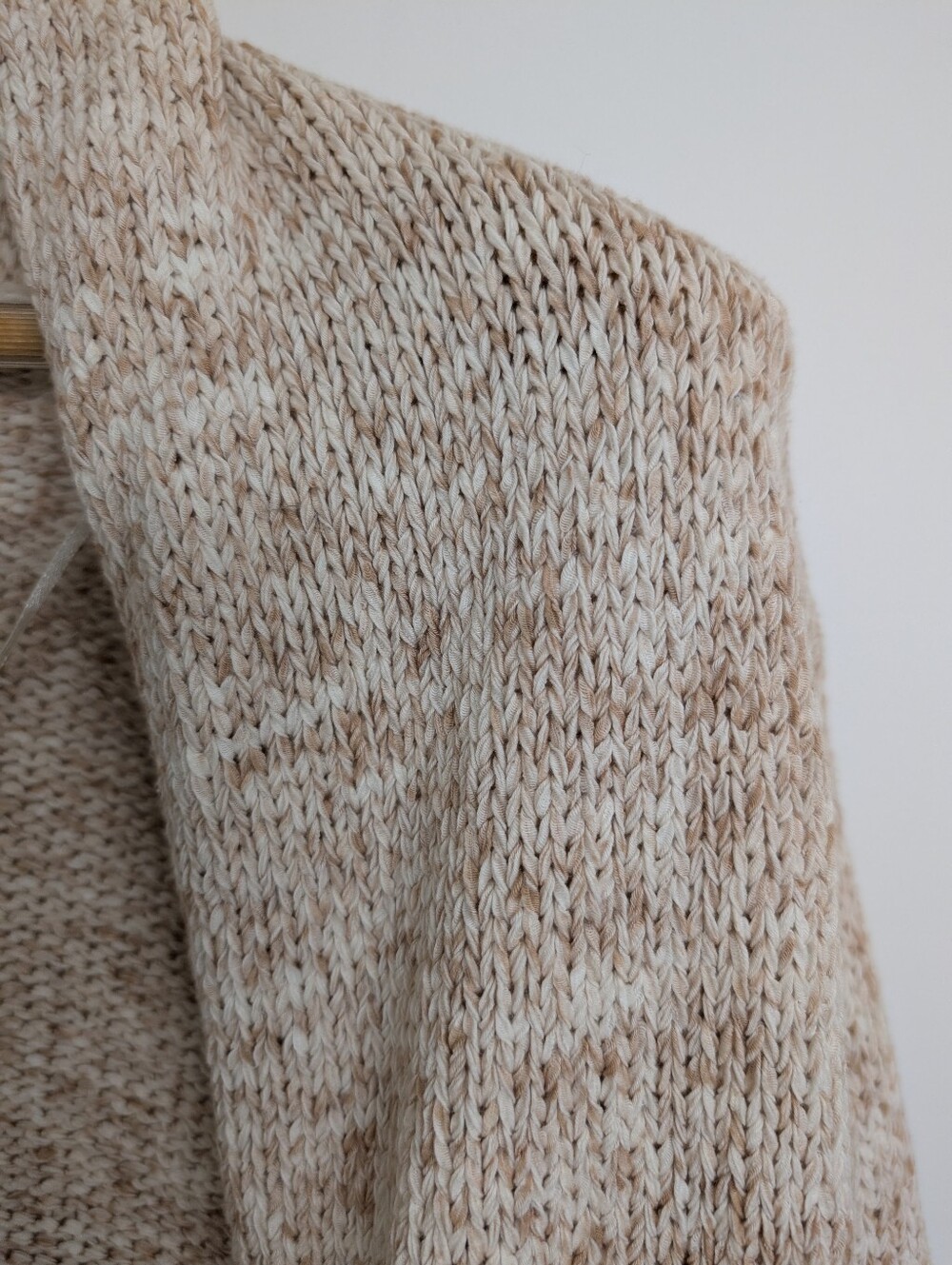 Part Two Open Front Marled Knit Cardigan Sweater | Size S - Picture 3 of 6